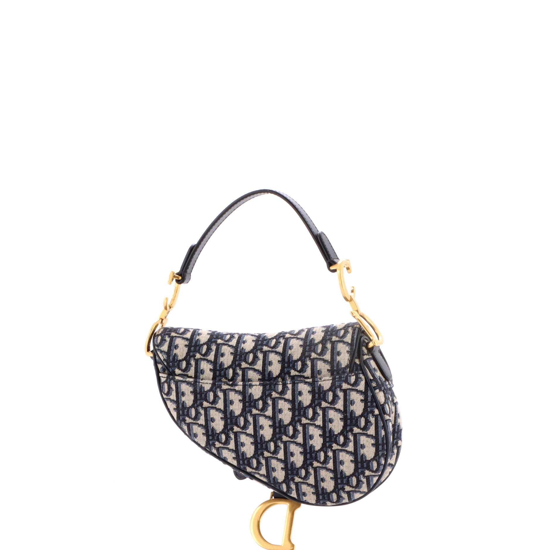 Saddle Handbag Oblique Canvas Mini