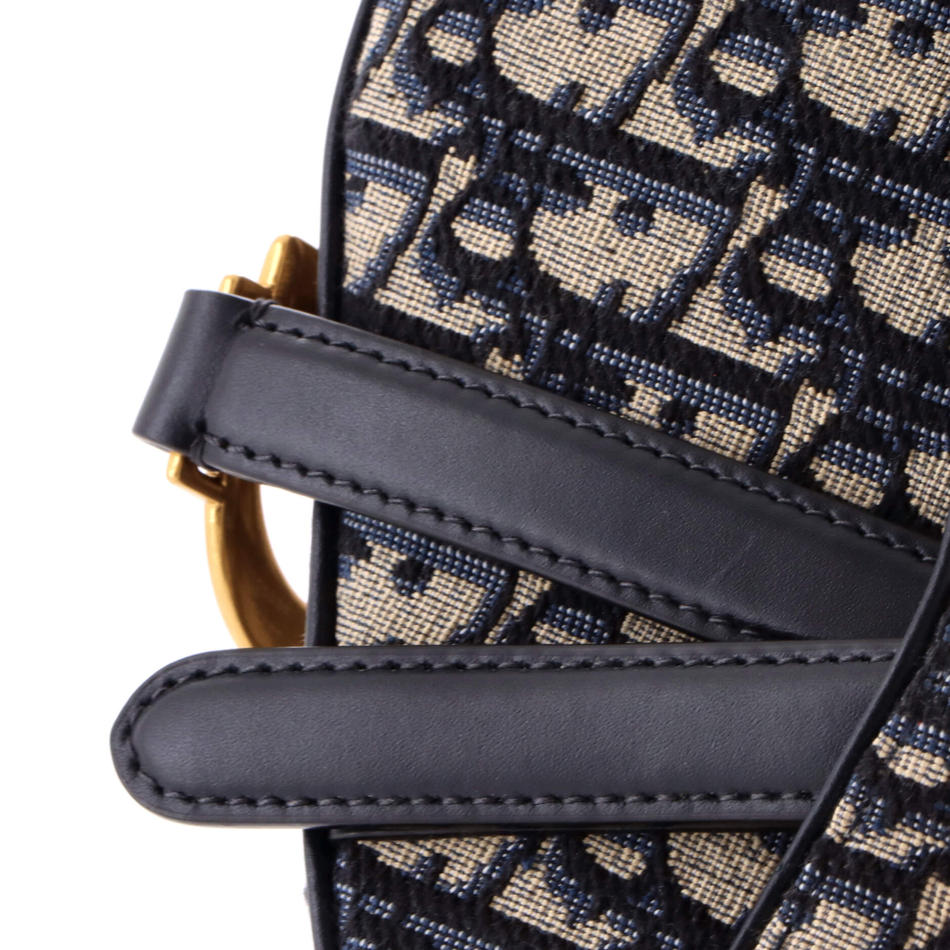 Saddle Handbag Oblique Canvas Mini