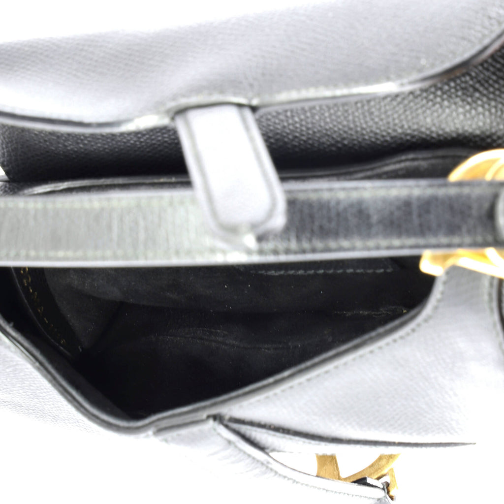 Saddle Handbag Leather Mini