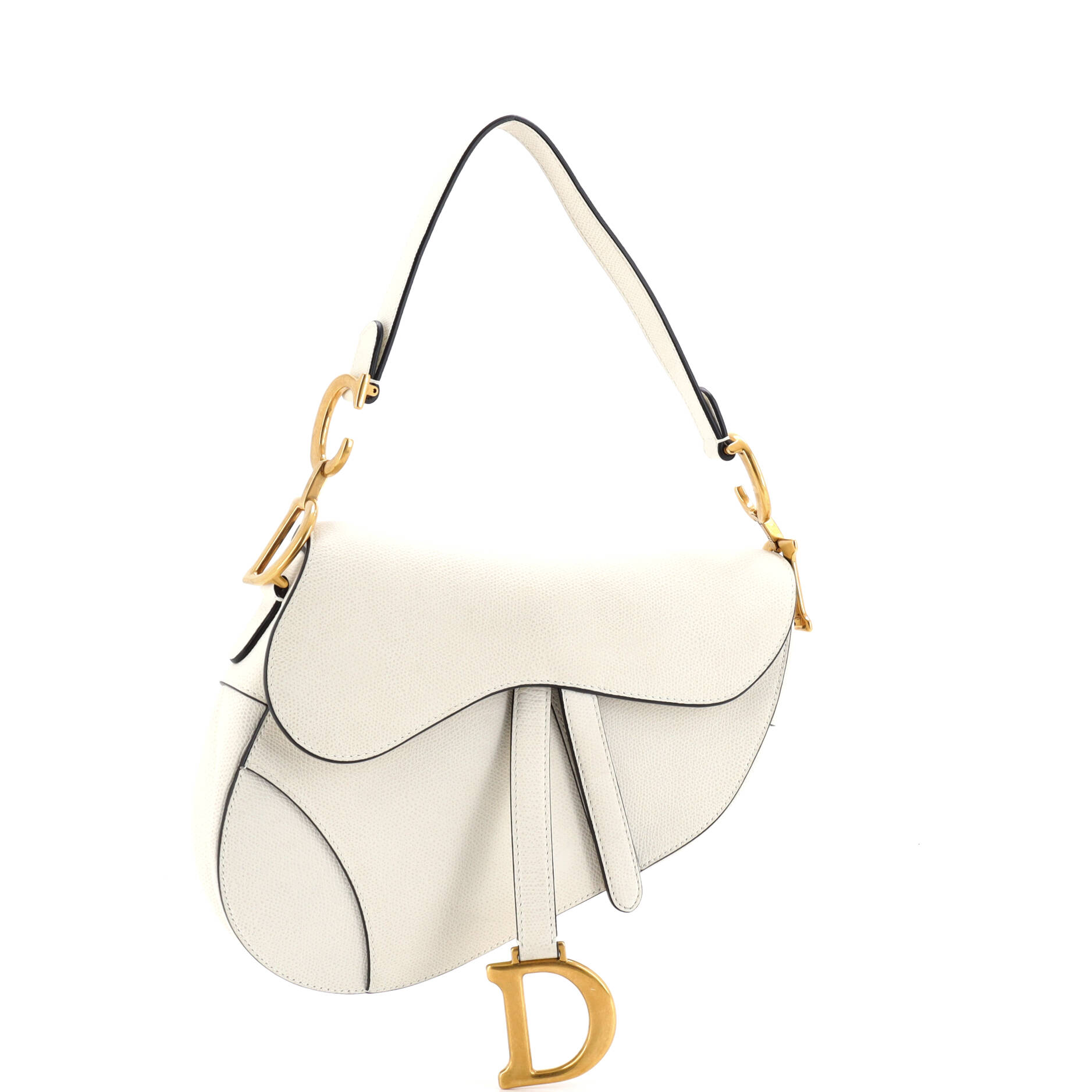 Saddle Handbag Leather Medium