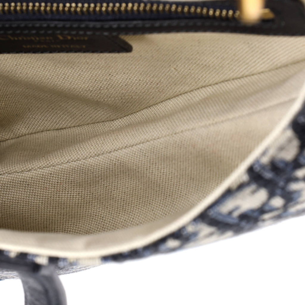 Saddle Handbag with Strap Oblique Canvas Medium