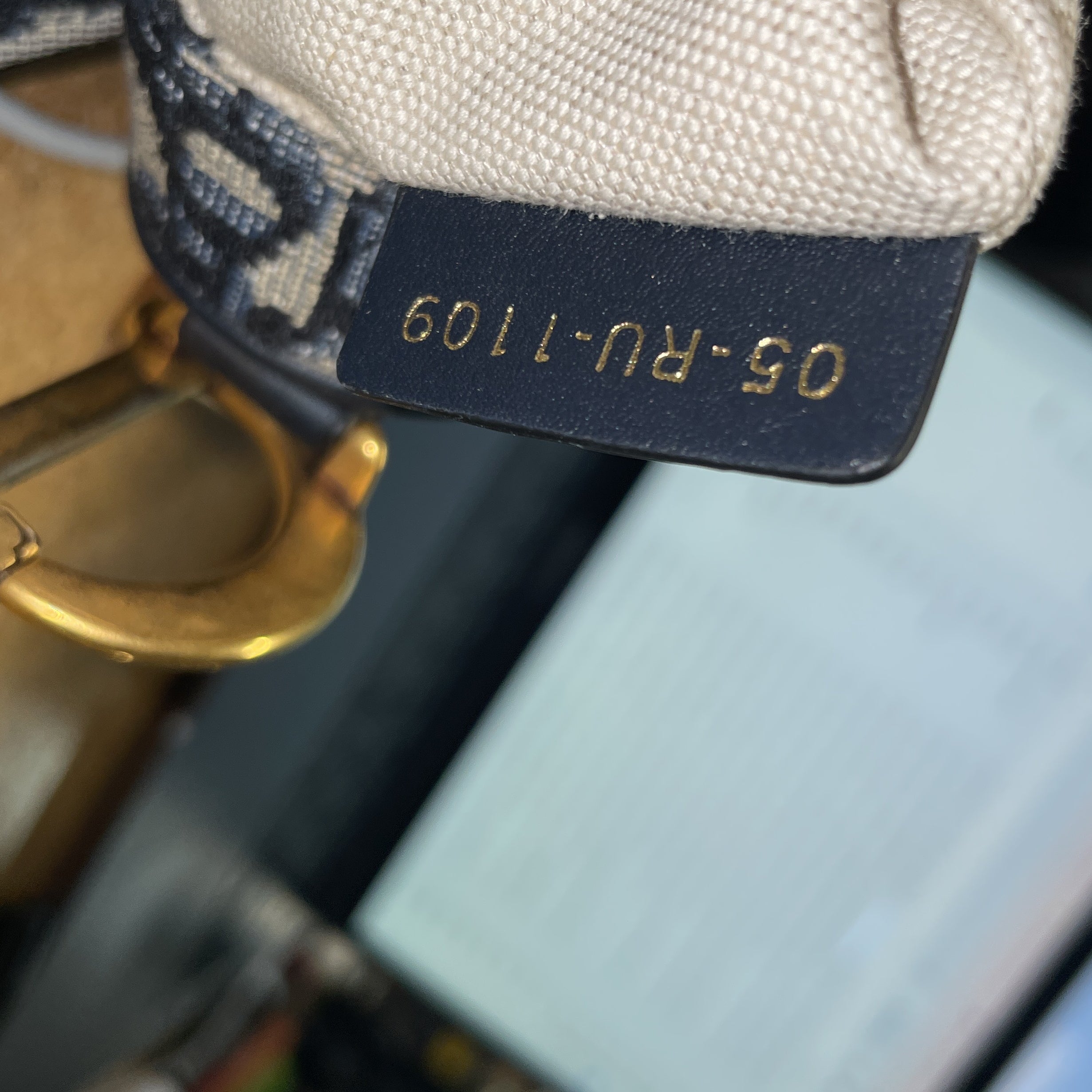 Saddle Handbag Oblique Canvas Mini