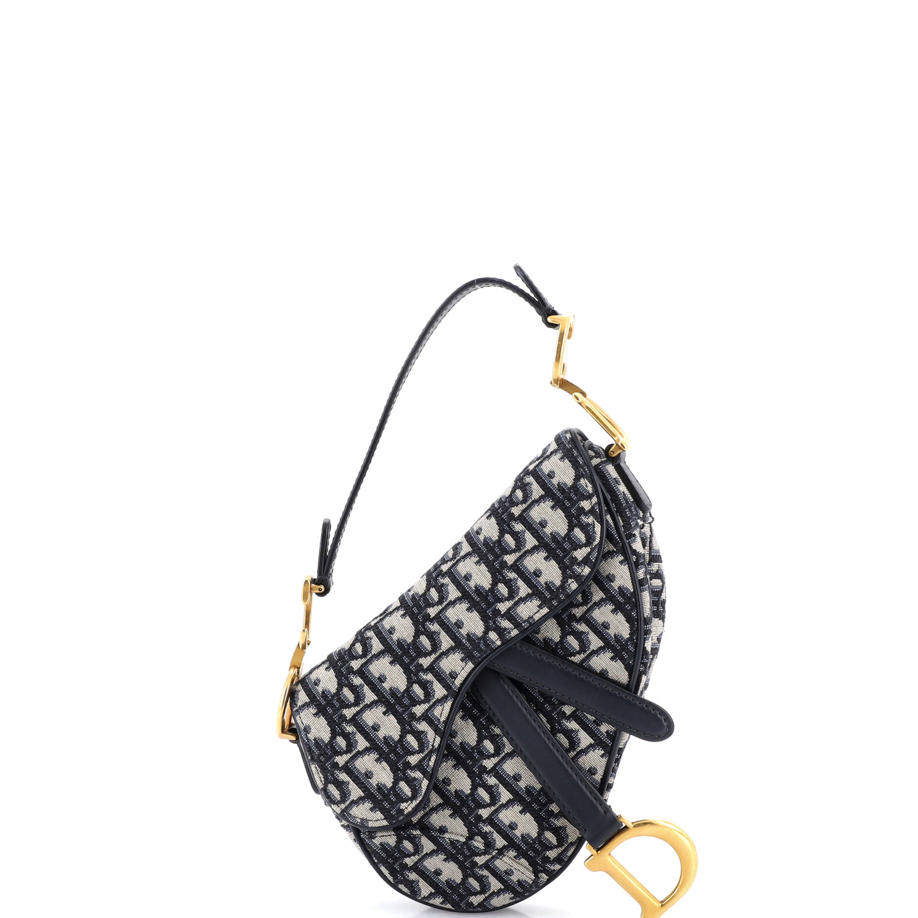 Saddle Handbag Oblique Canvas Mini