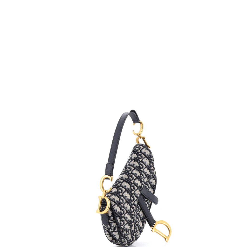 Saddle Handbag Oblique Canvas Mini