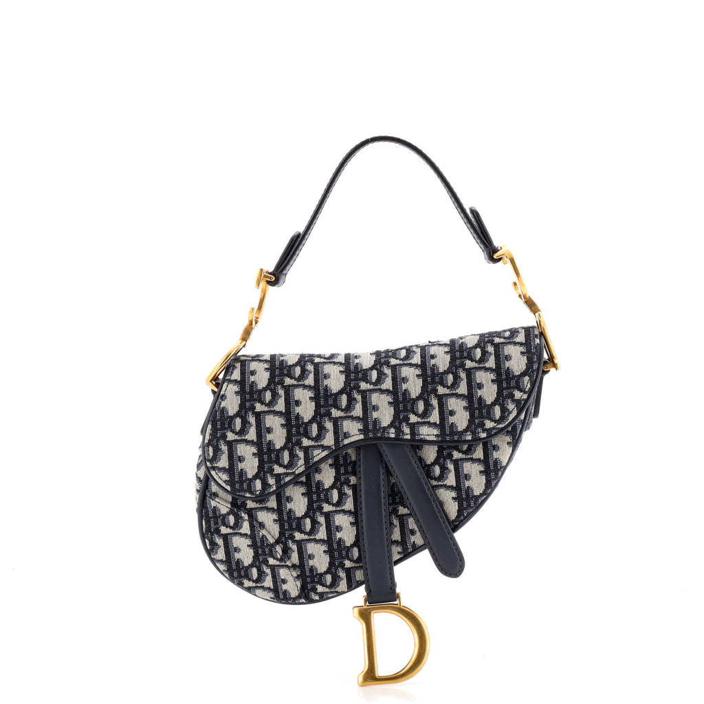 Saddle Handbag Oblique Canvas Mini