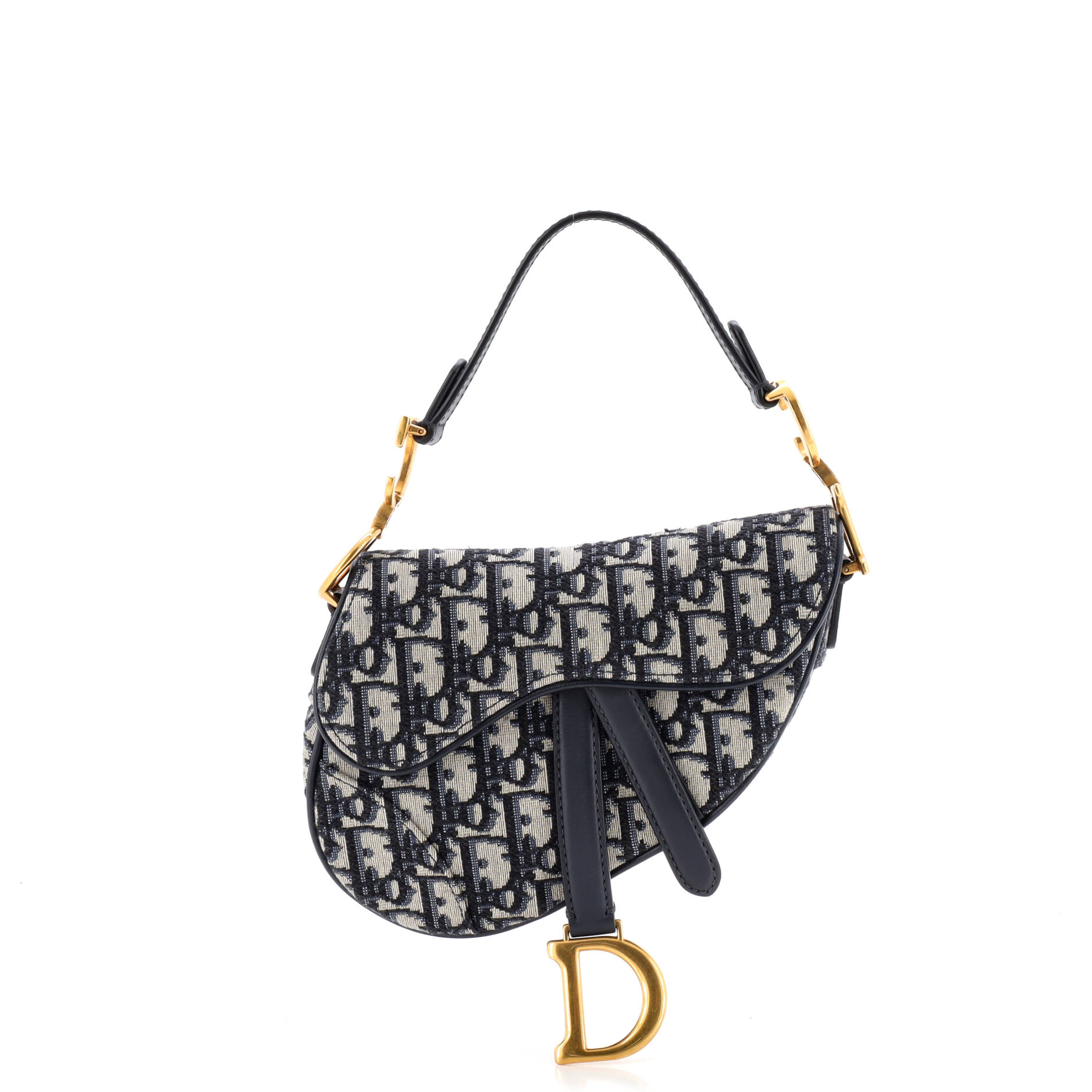 Saddle Handbag Oblique Canvas Mini