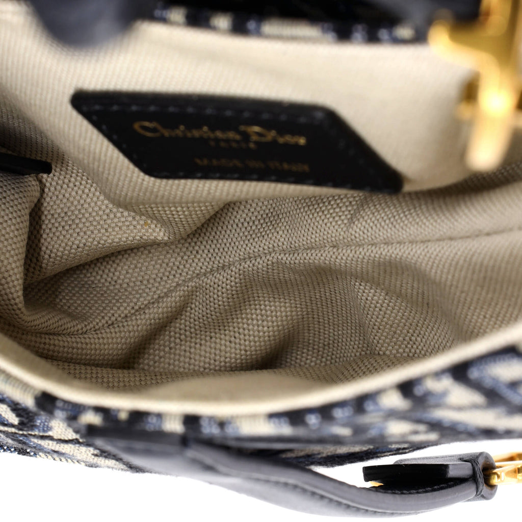 Saddle Handbag Oblique Canvas Mini