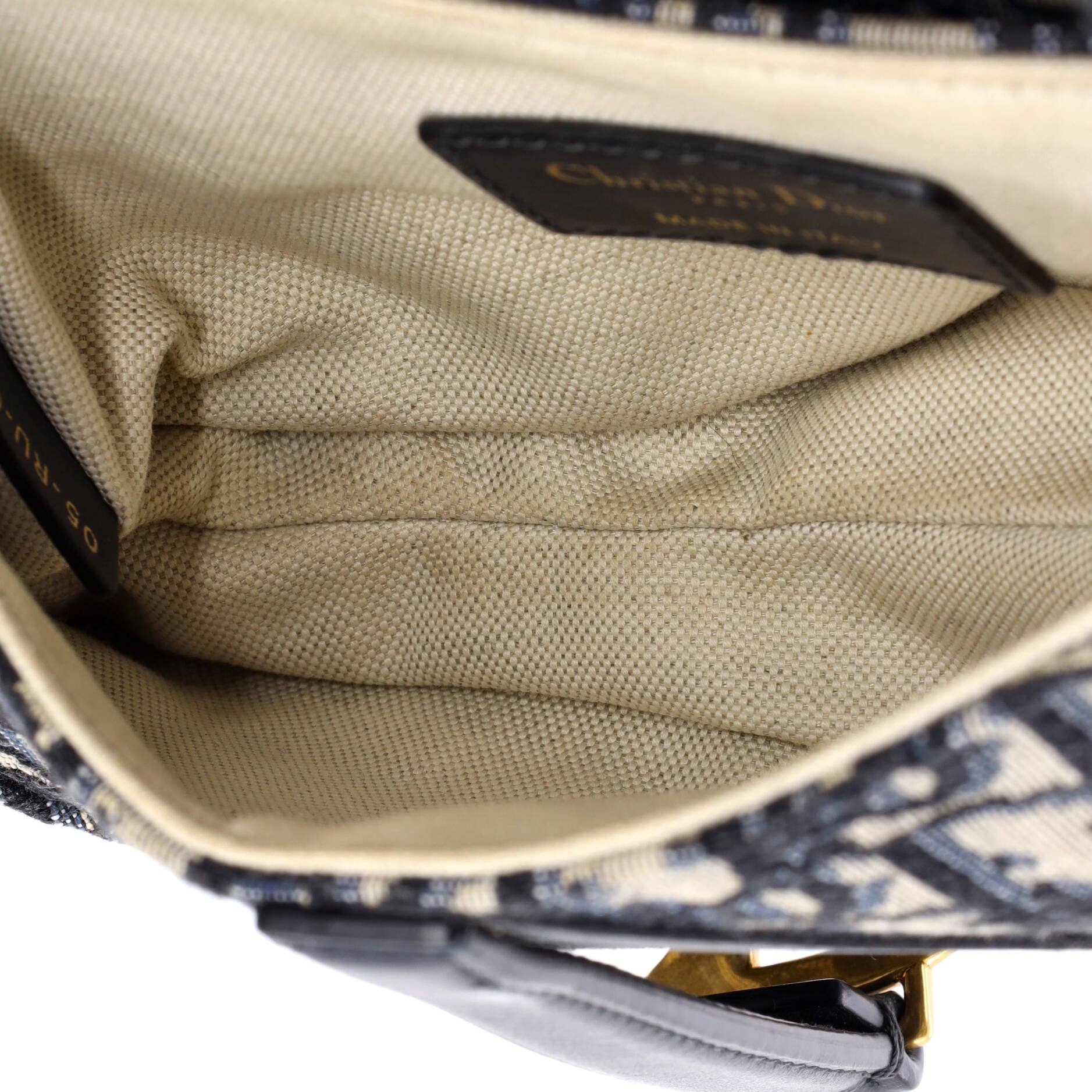 Saddle Handbag Oblique Canvas Mini