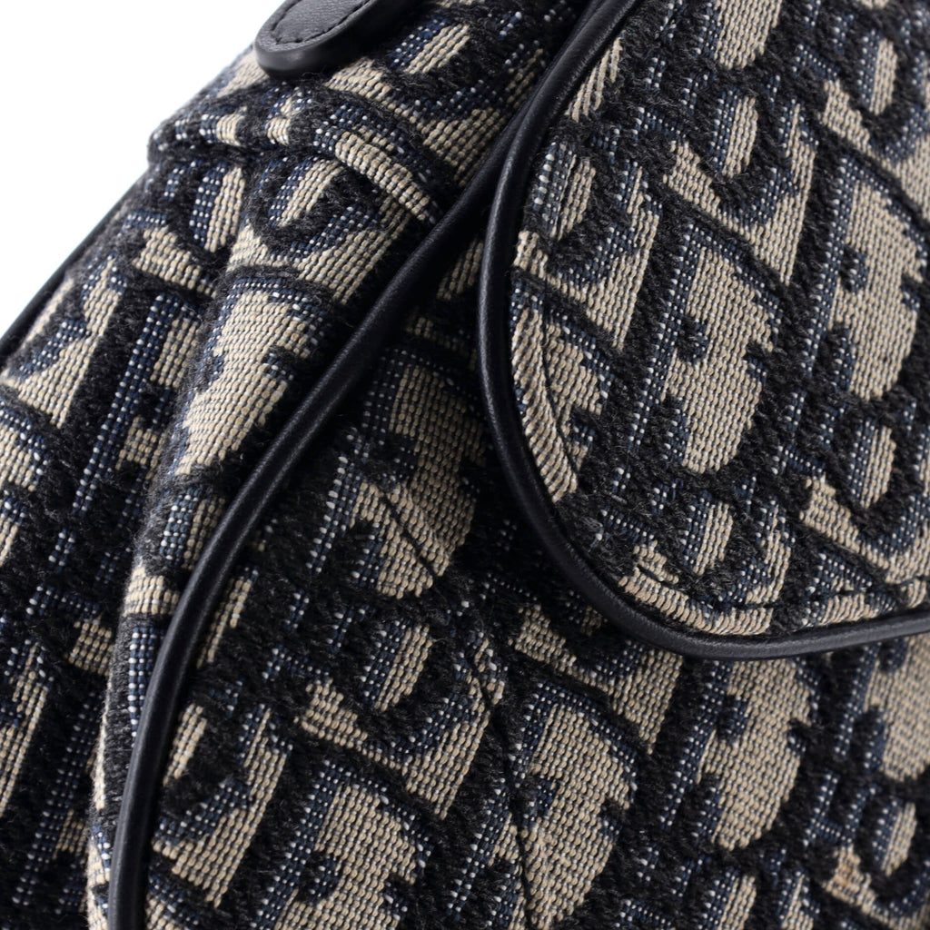 Saddle Handbag Oblique Canvas Mini