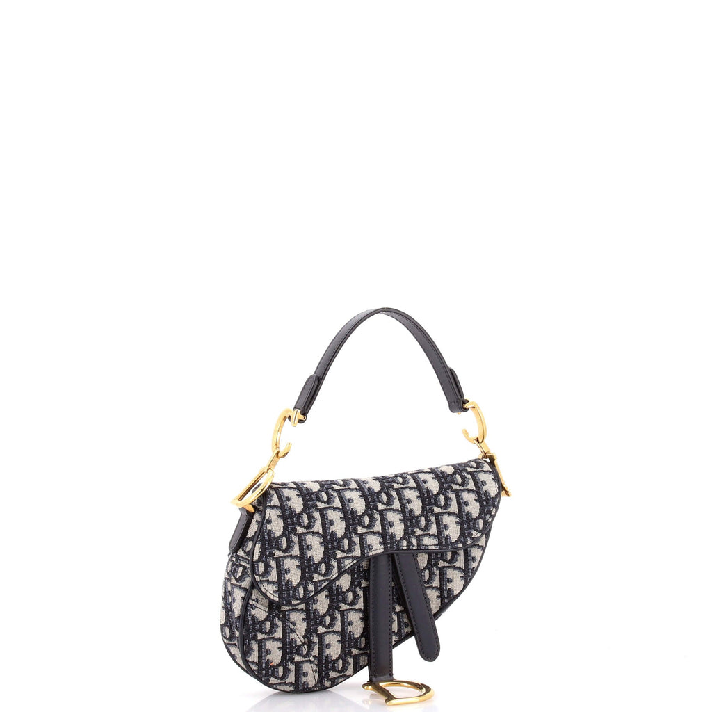 Saddle Handbag Oblique Canvas Mini