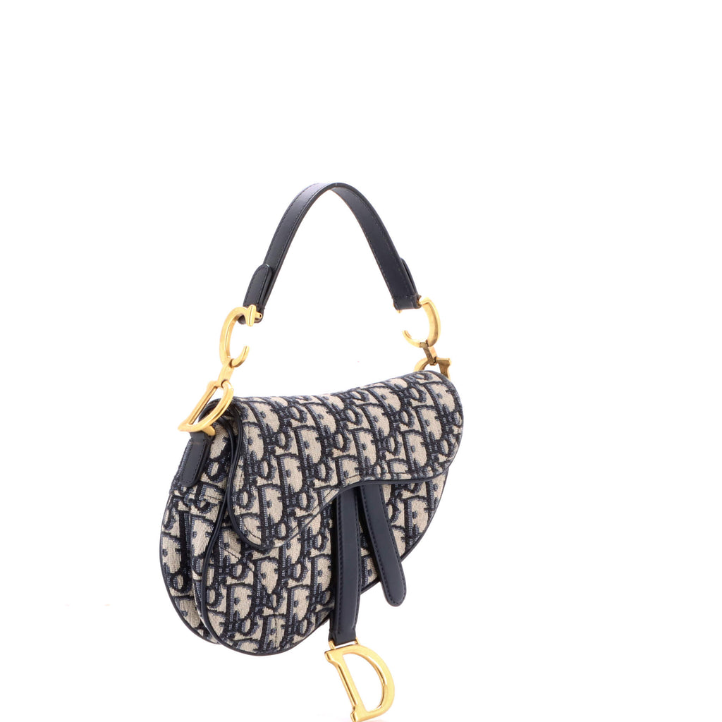 Saddle Handbag Oblique Canvas Mini
