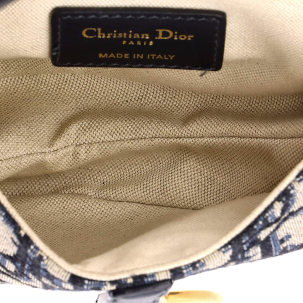Saddle Handbag Oblique Canvas Mini