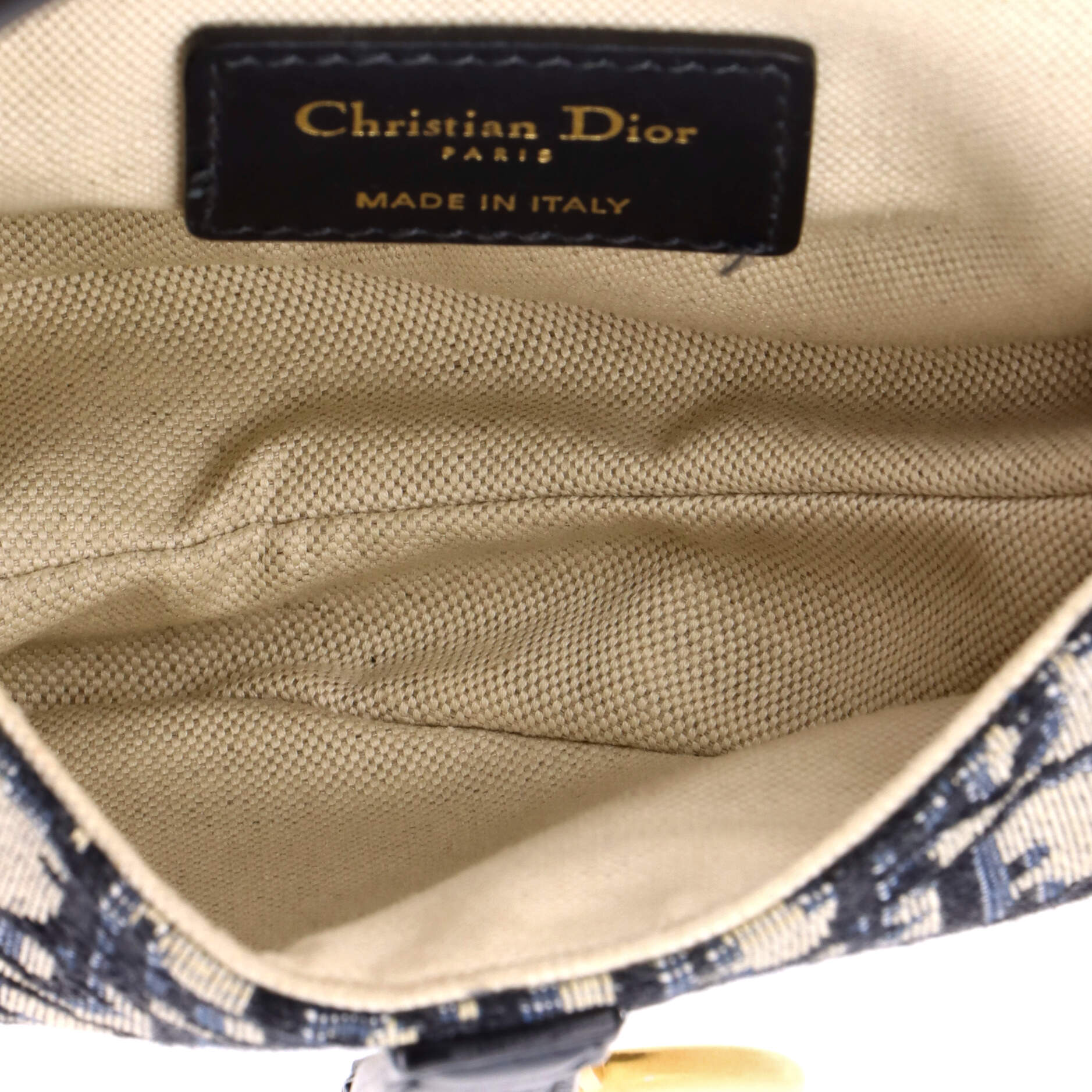 Saddle Handbag Oblique Canvas Mini