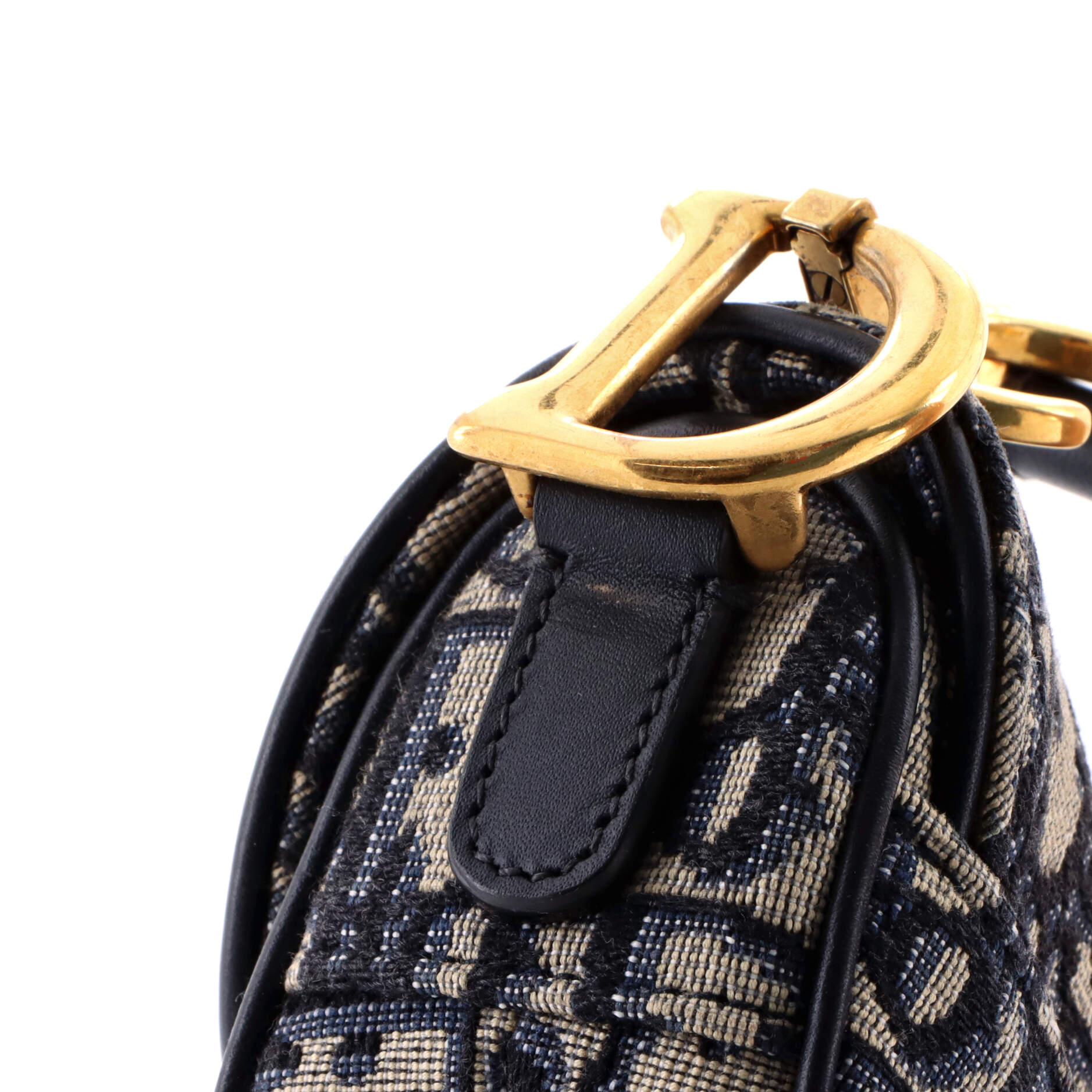 Saddle Handbag Oblique Canvas Mini