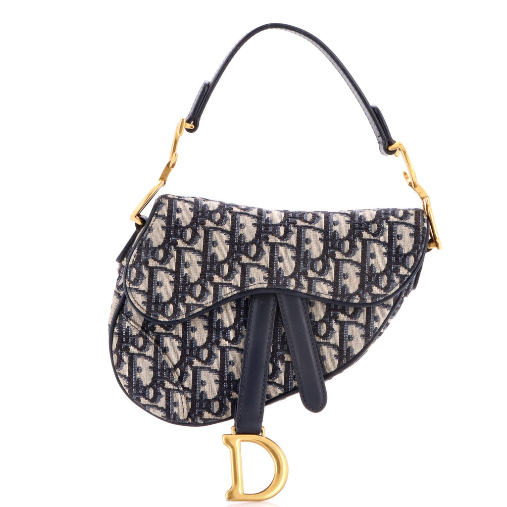 Saddle Handbag Oblique Canvas Mini