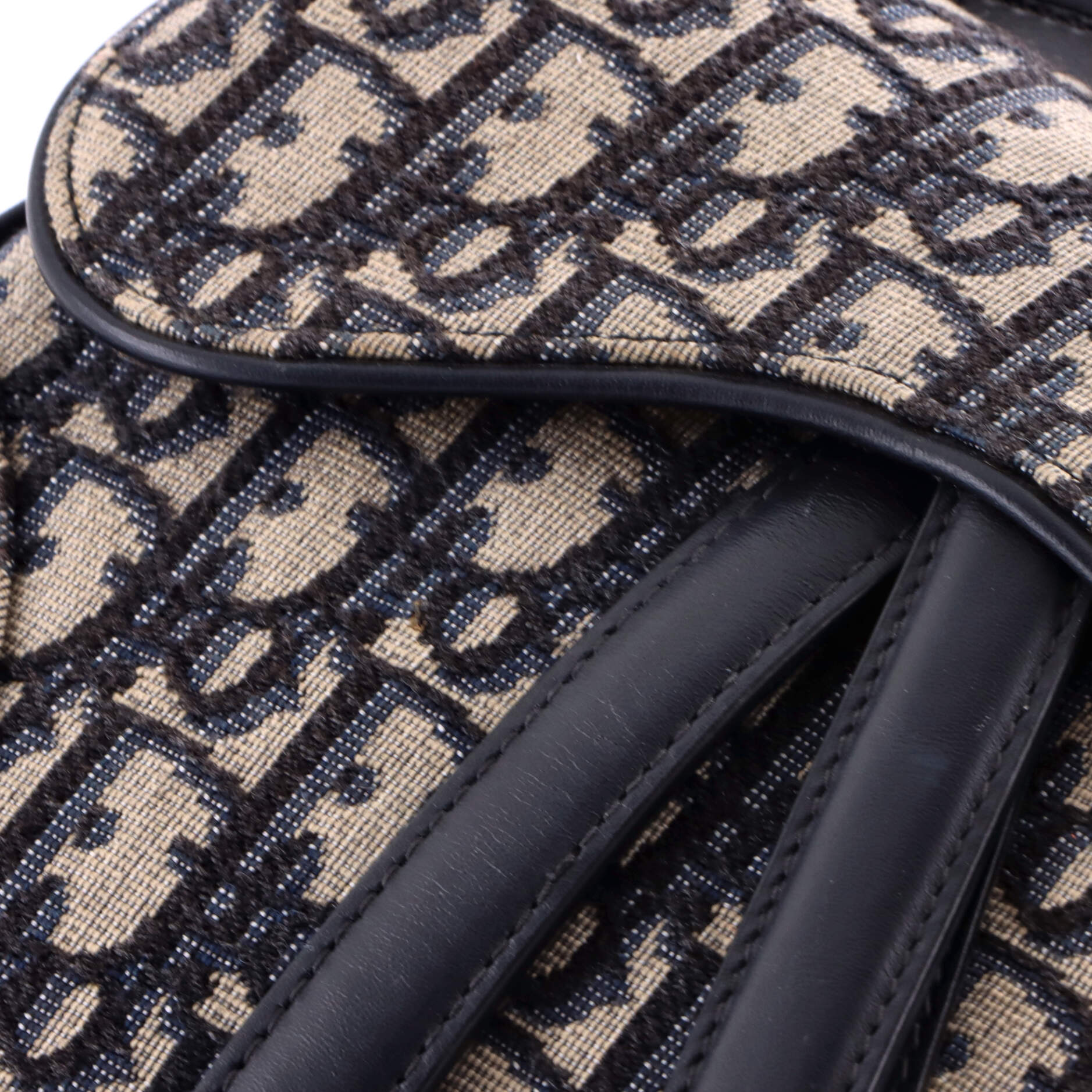 Saddle Handbag Oblique Canvas Mini
