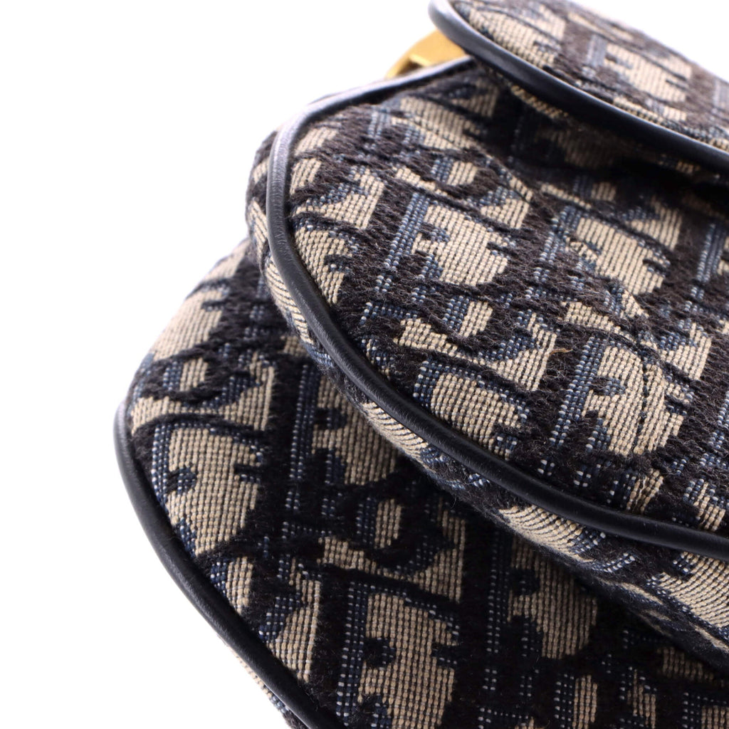 Saddle Handbag Oblique Canvas Mini