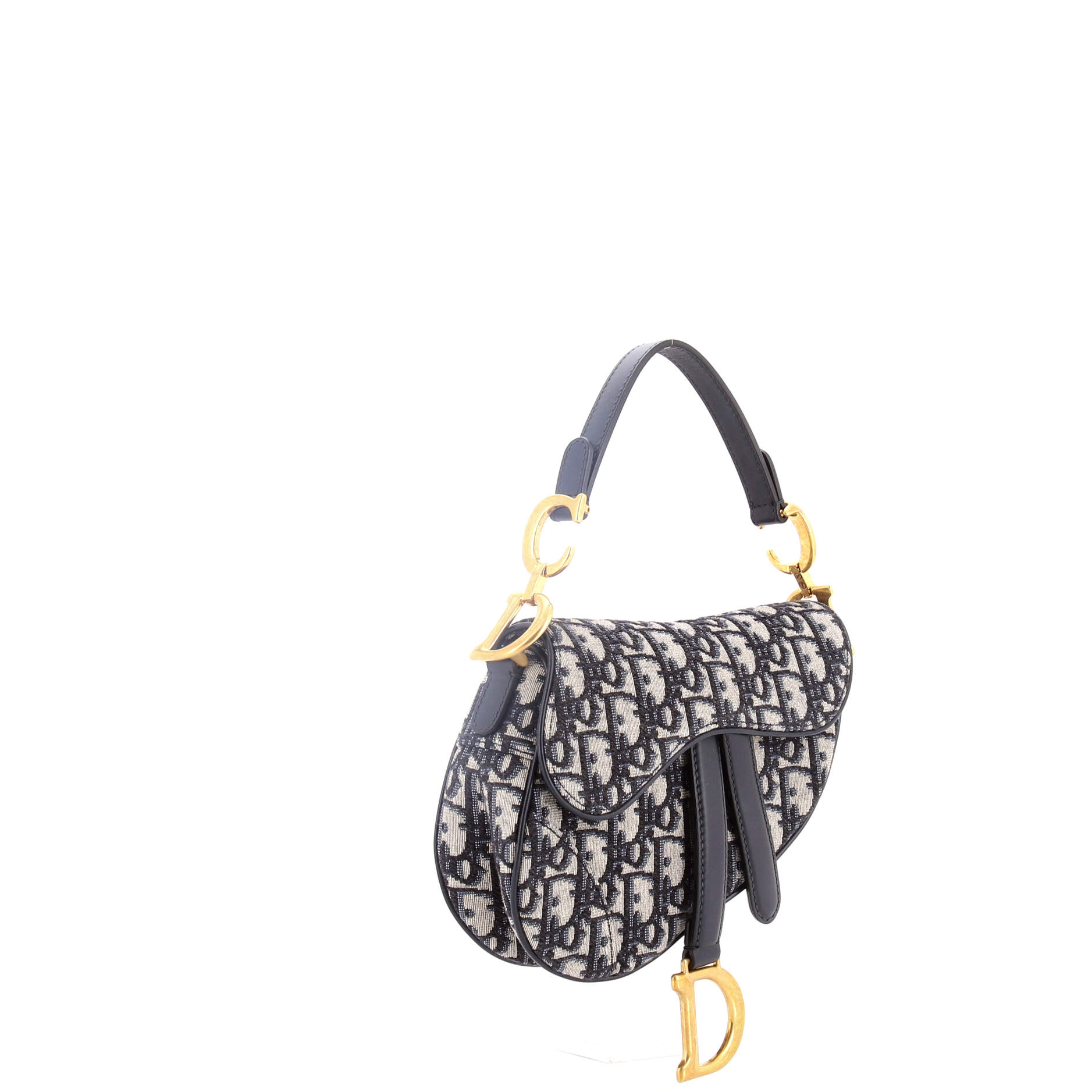 Saddle Handbag Oblique Canvas Mini