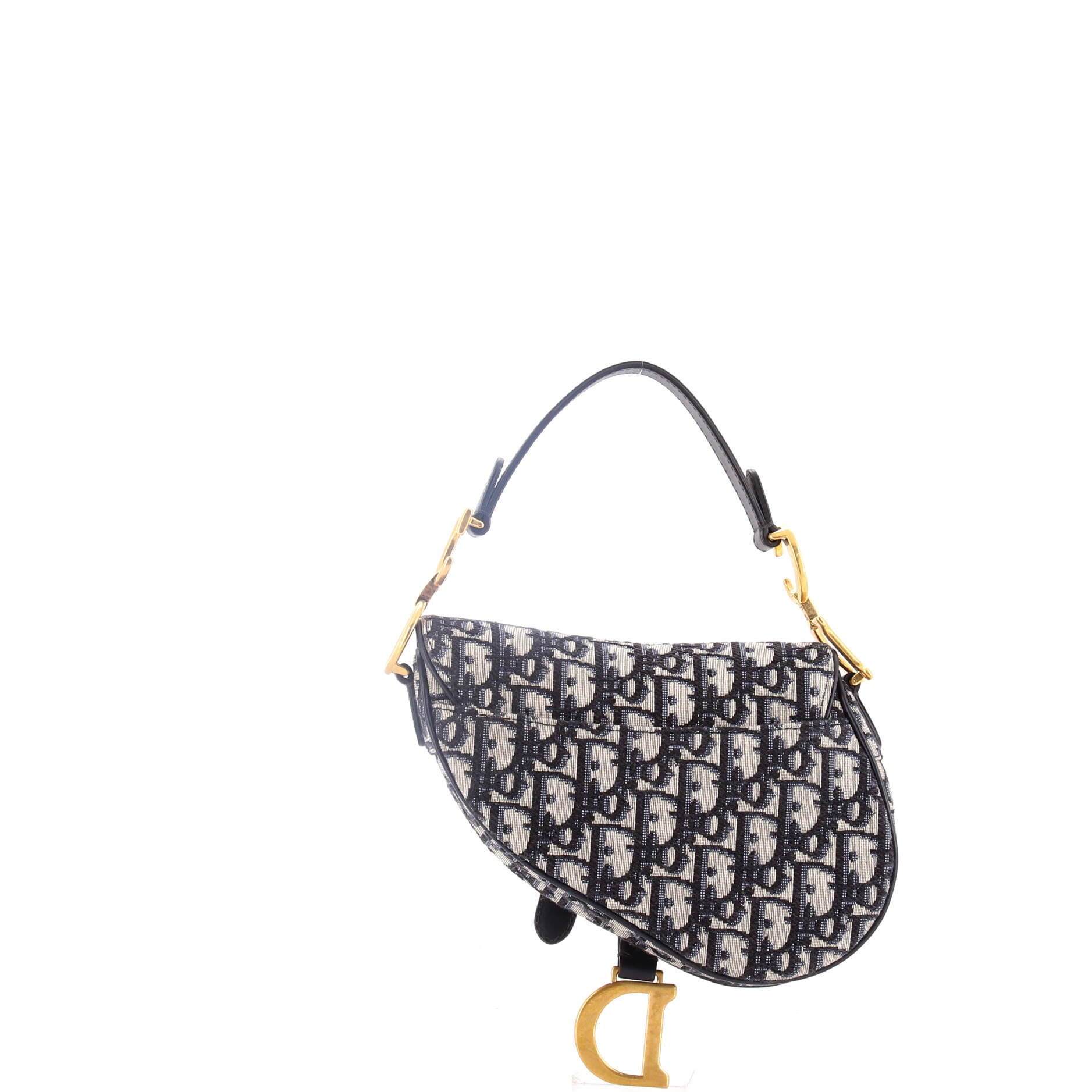Saddle Handbag Oblique Canvas Mini