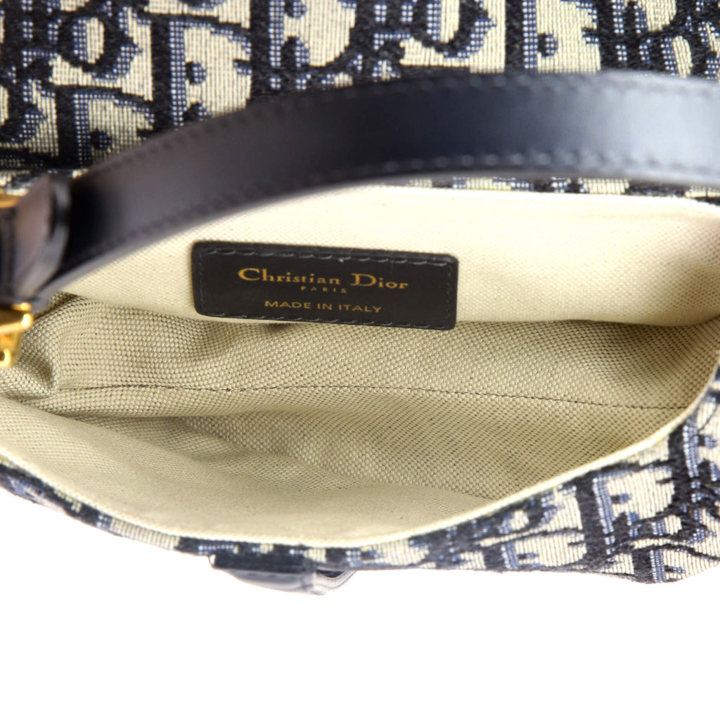 Saddle Handbag Oblique Canvas Mini