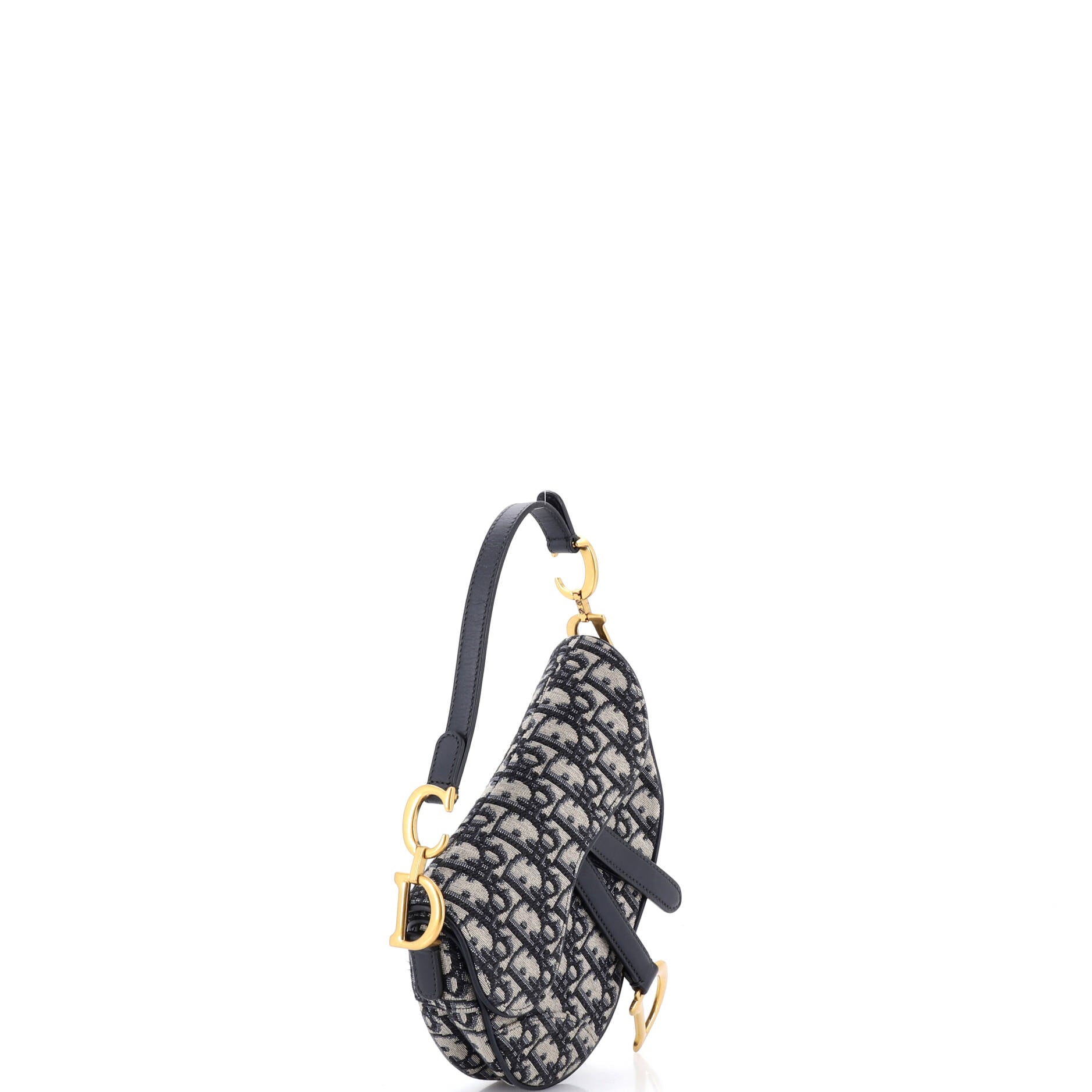 Saddle Handbag Oblique Canvas Mini