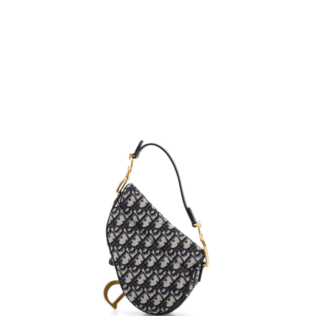 Saddle Handbag Oblique Canvas Mini