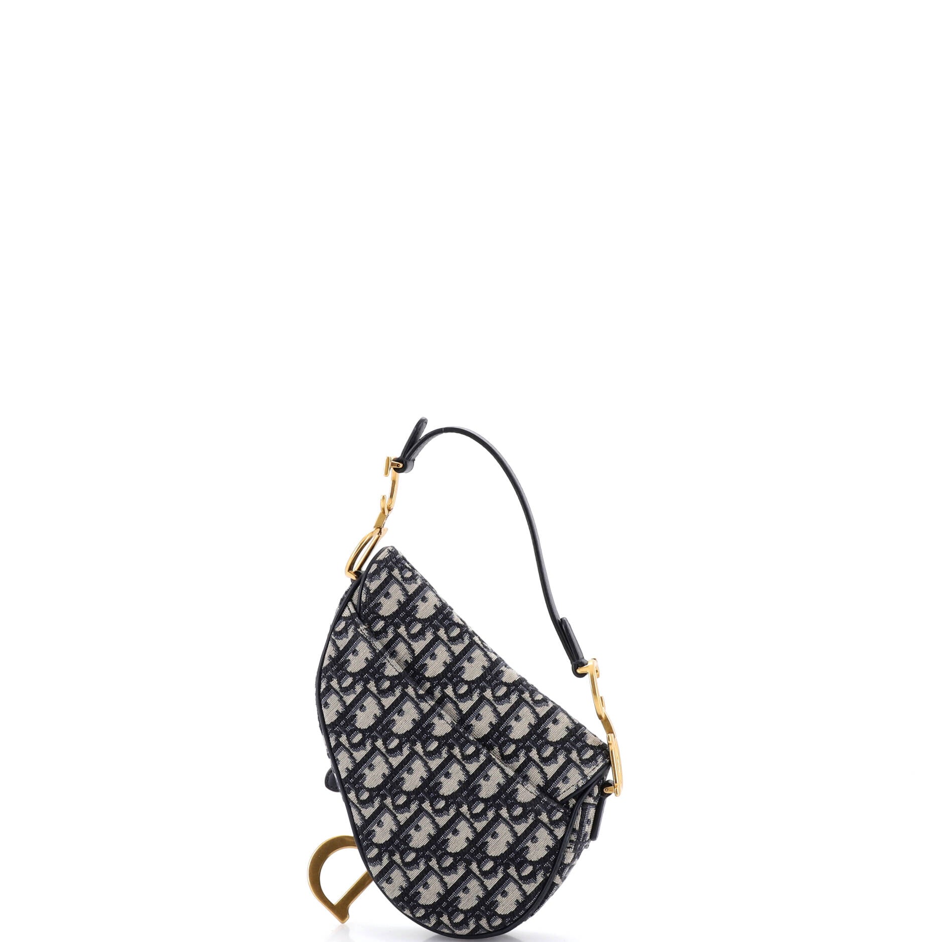 Saddle Handbag Oblique Canvas Mini