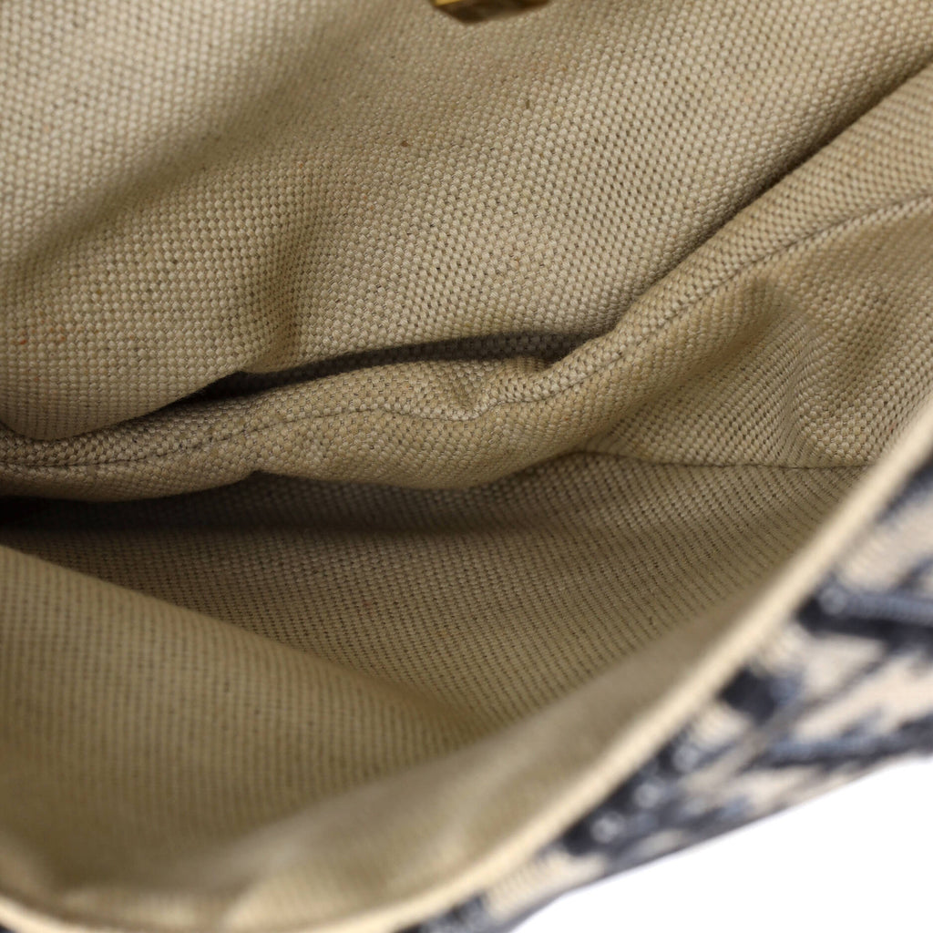 Saddle Handbag Oblique Canvas Medium