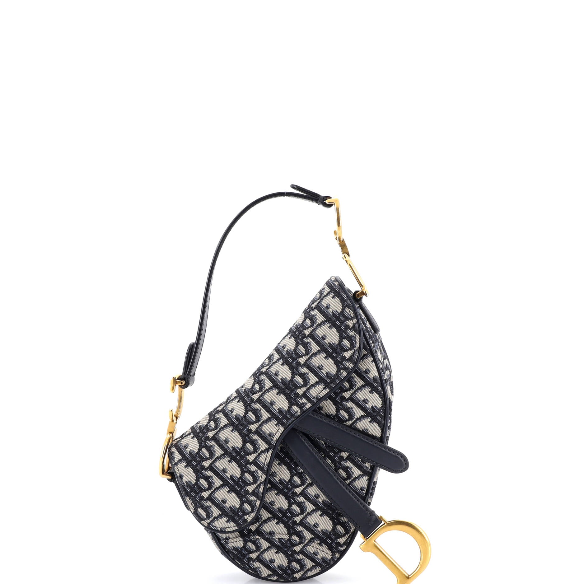 Saddle Handbag Oblique Canvas Mini