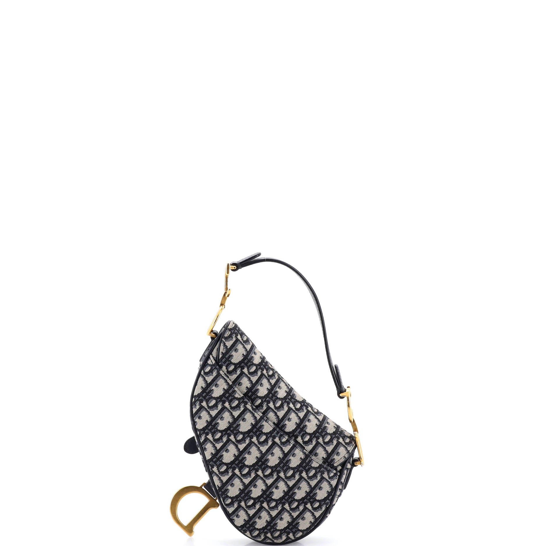 Saddle Handbag Oblique Canvas Mini
