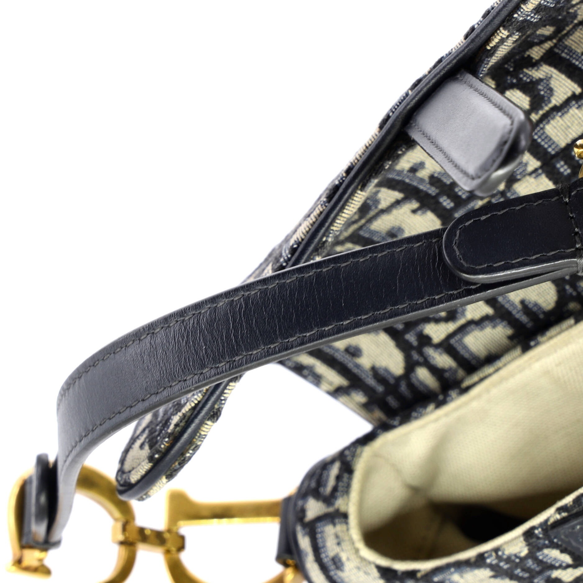 Saddle Handbag Oblique Canvas Mini