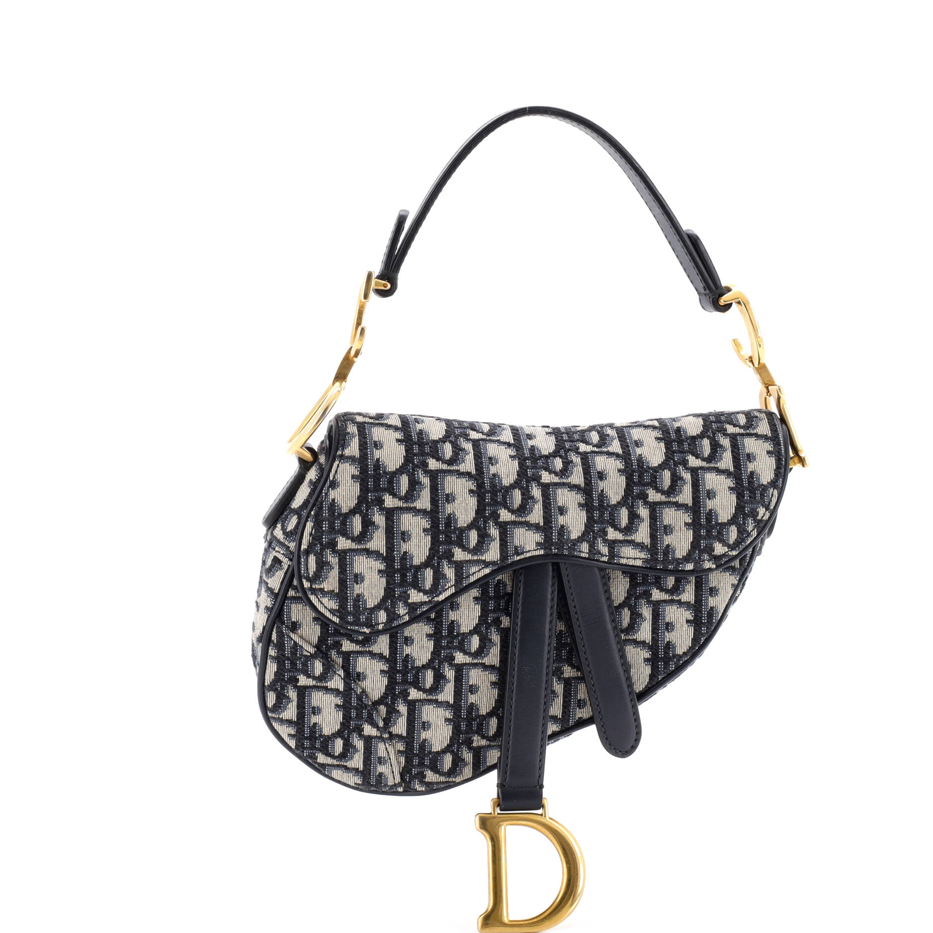 Saddle Handbag Oblique Canvas Mini