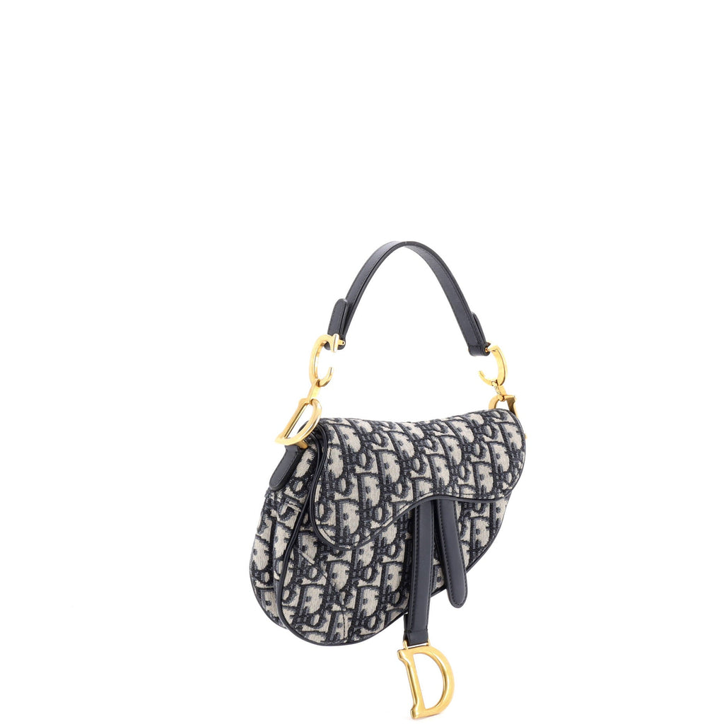 Saddle Handbag Oblique Canvas Mini