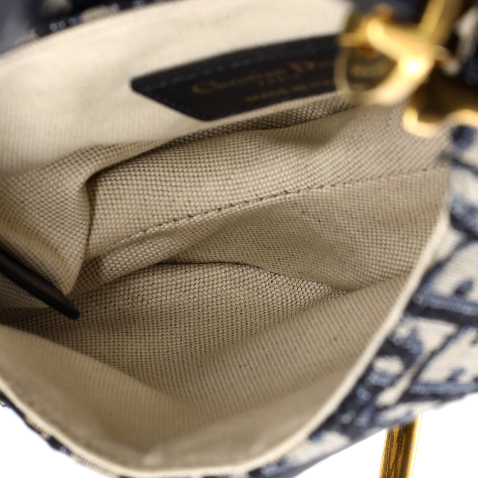 Saddle Handbag Oblique Canvas Mini