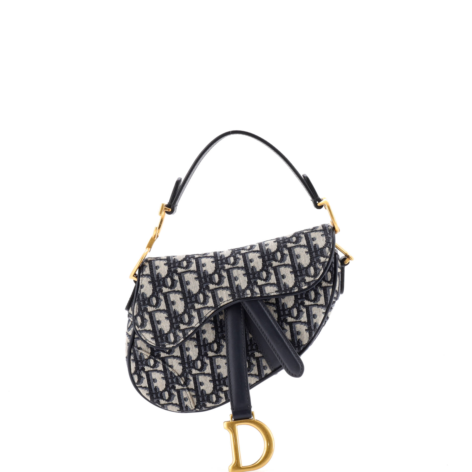 Saddle Handbag Oblique Canvas Mini