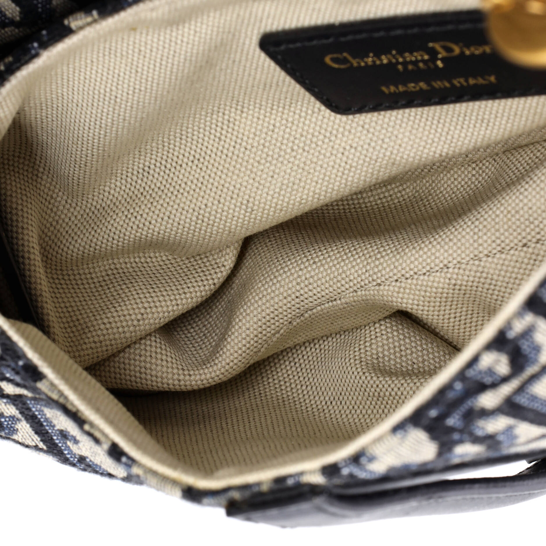 Saddle Handbag Oblique Canvas Mini