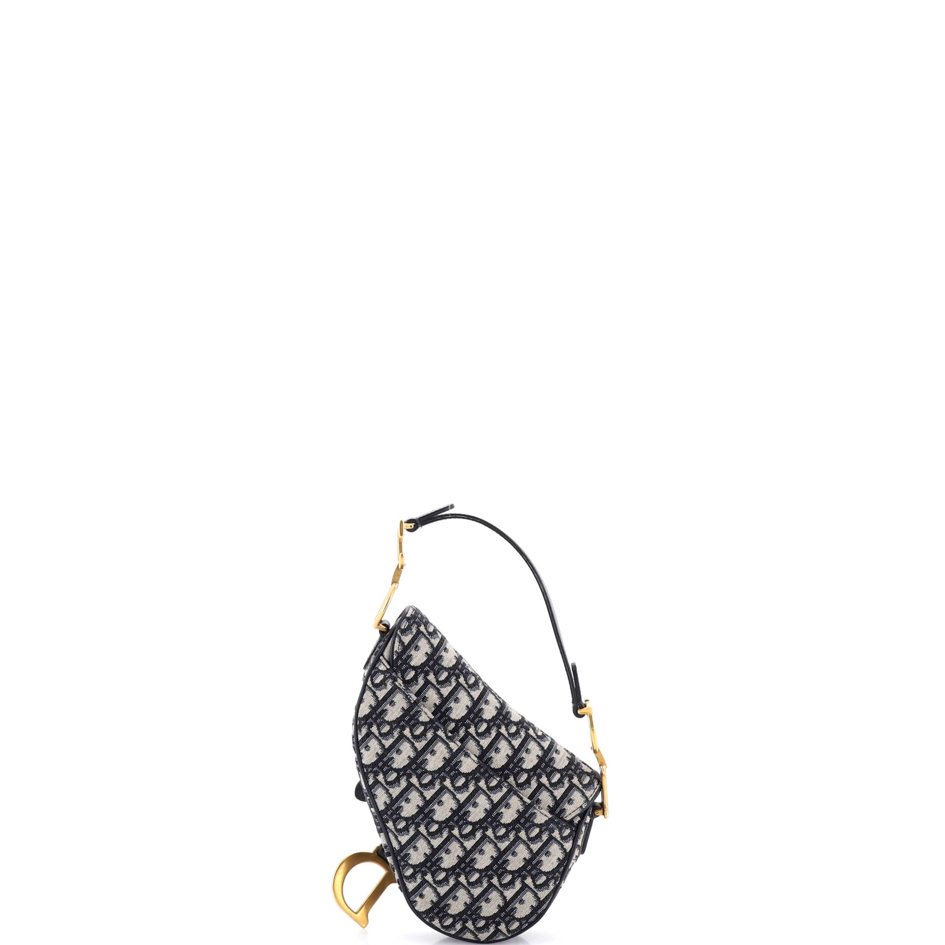 Saddle Handbag Oblique Canvas Mini