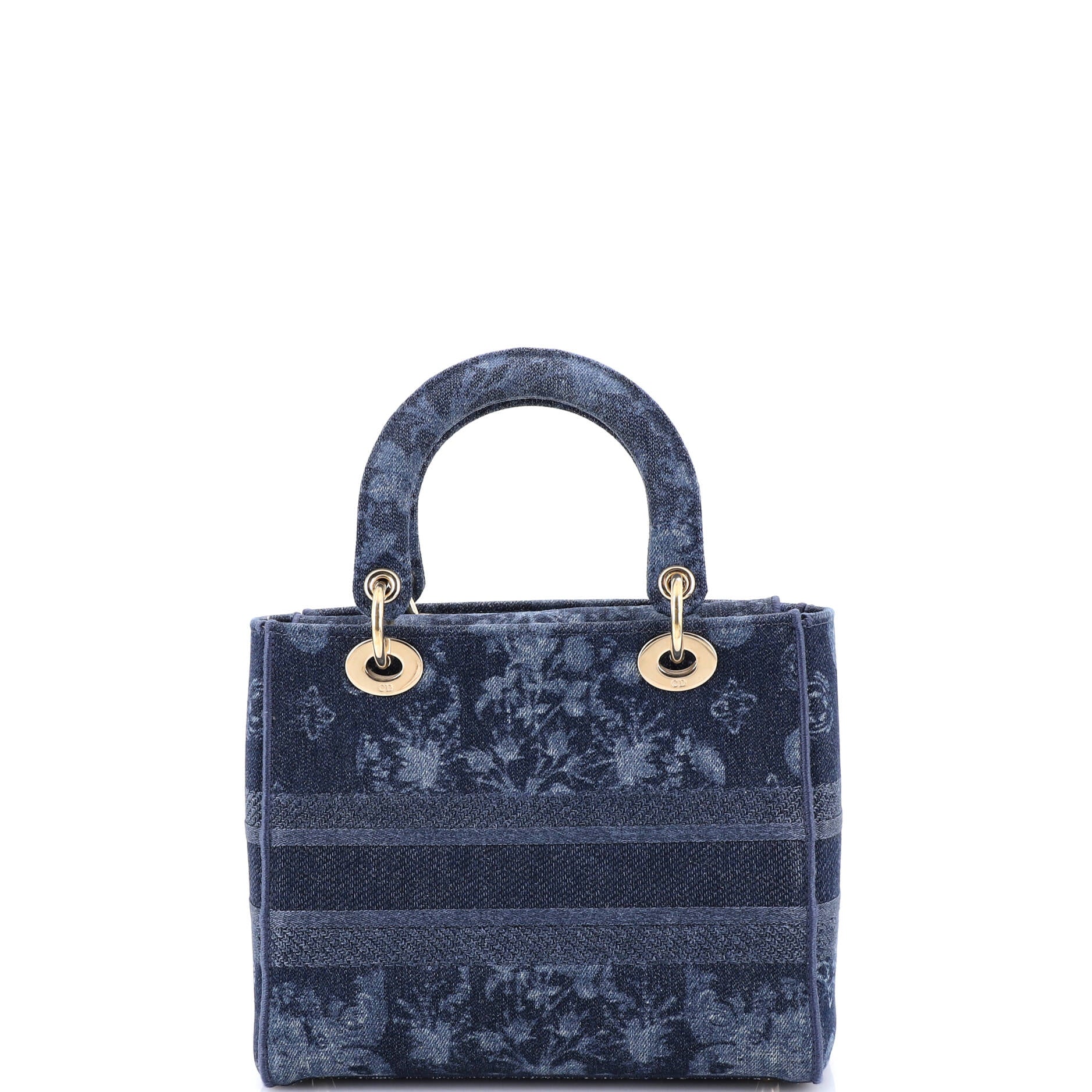 Lady D-Lite Bag Printed Denim Medium