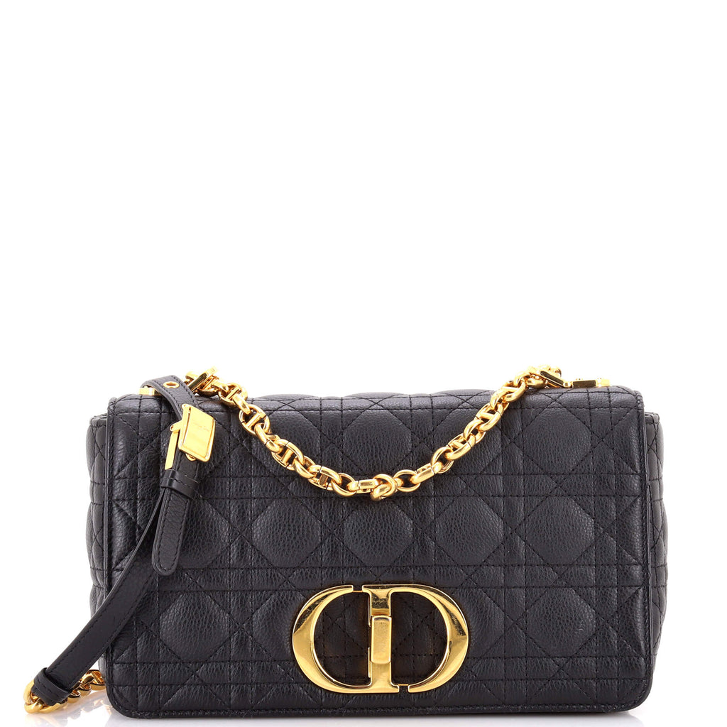 Caro Bag Cannage Quilt Calfskin New Medium