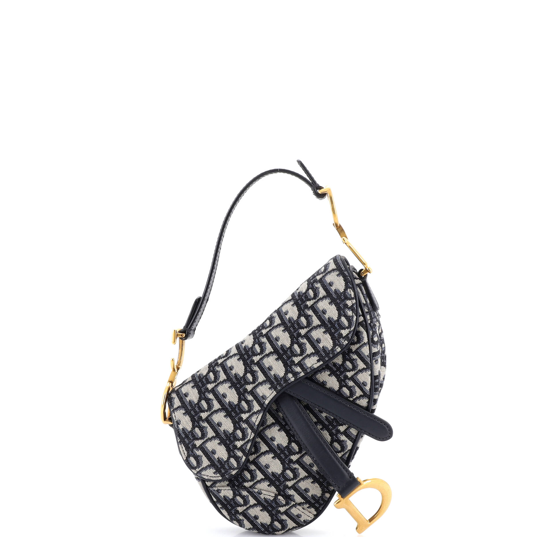 Saddle Handbag Oblique Canvas Mini