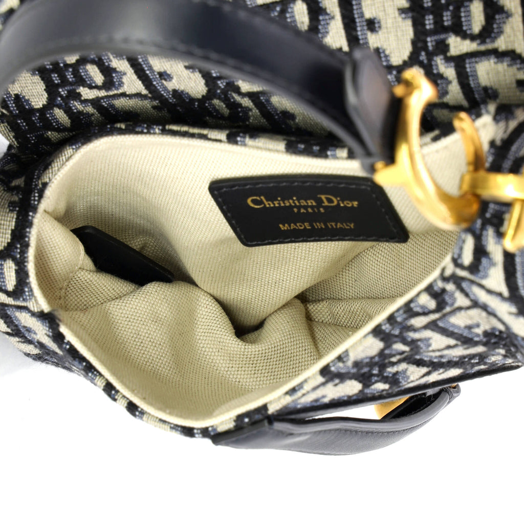 Saddle Handbag Oblique Canvas Mini