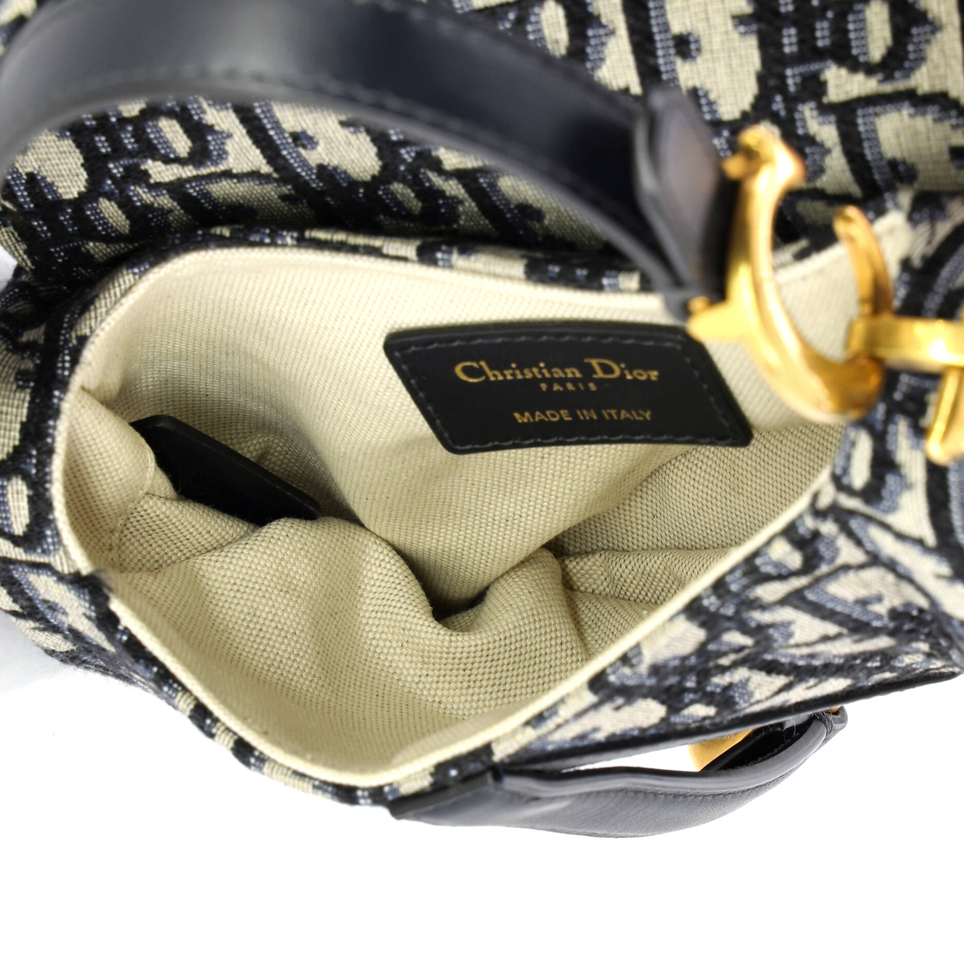 Saddle Handbag Oblique Canvas Mini