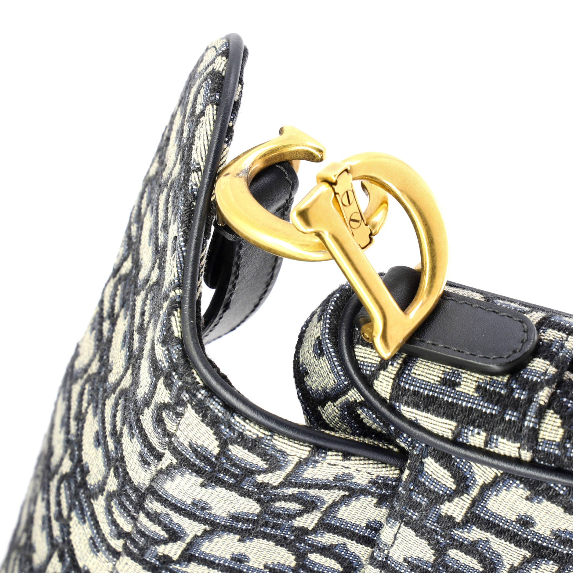 Saddle Handbag Oblique Canvas Mini