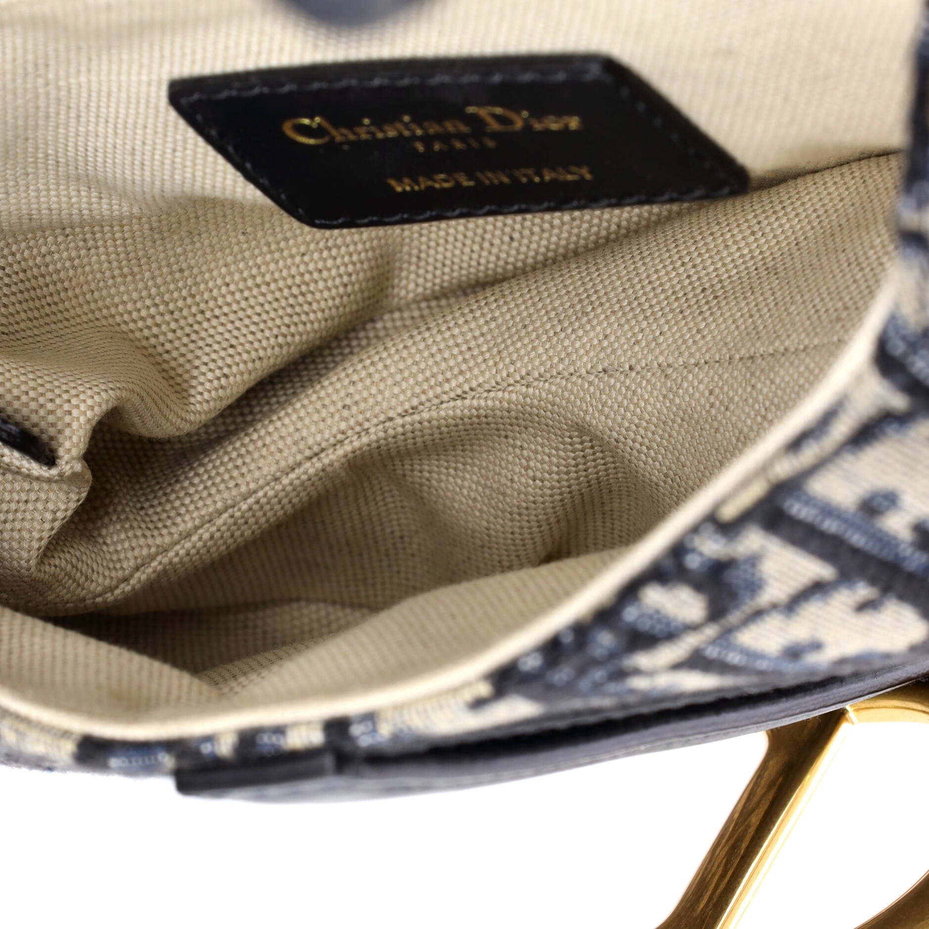 Saddle Handbag Oblique Canvas Mini