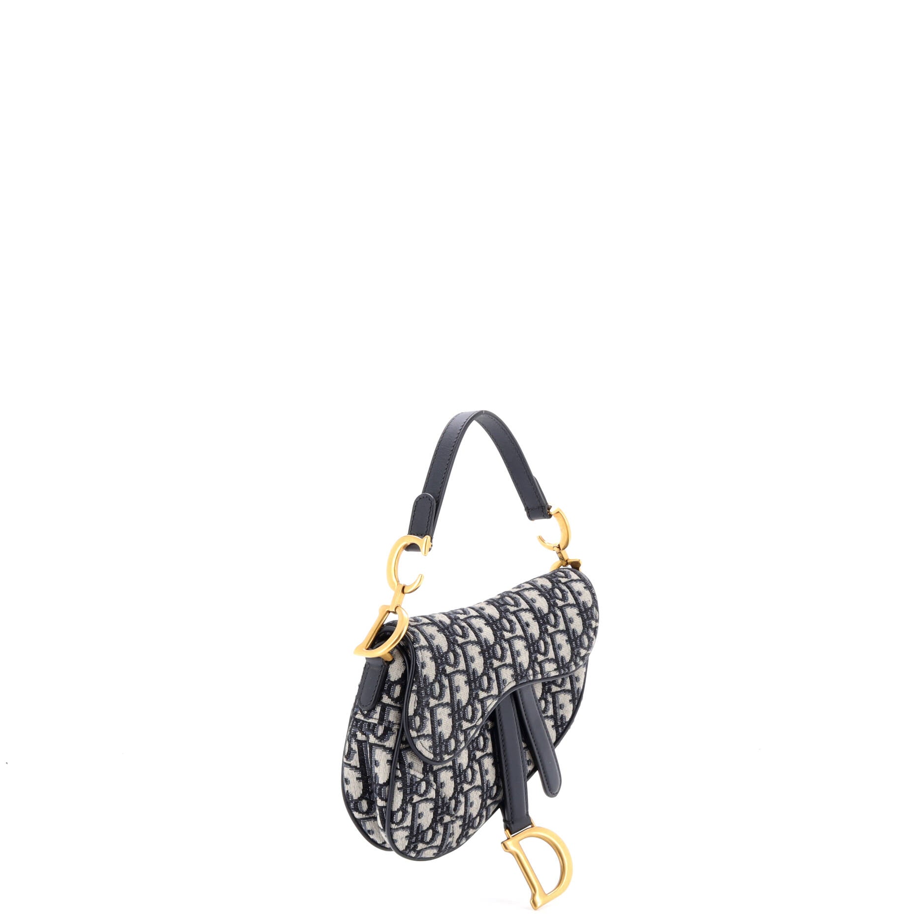 Saddle Handbag Oblique Canvas Mini