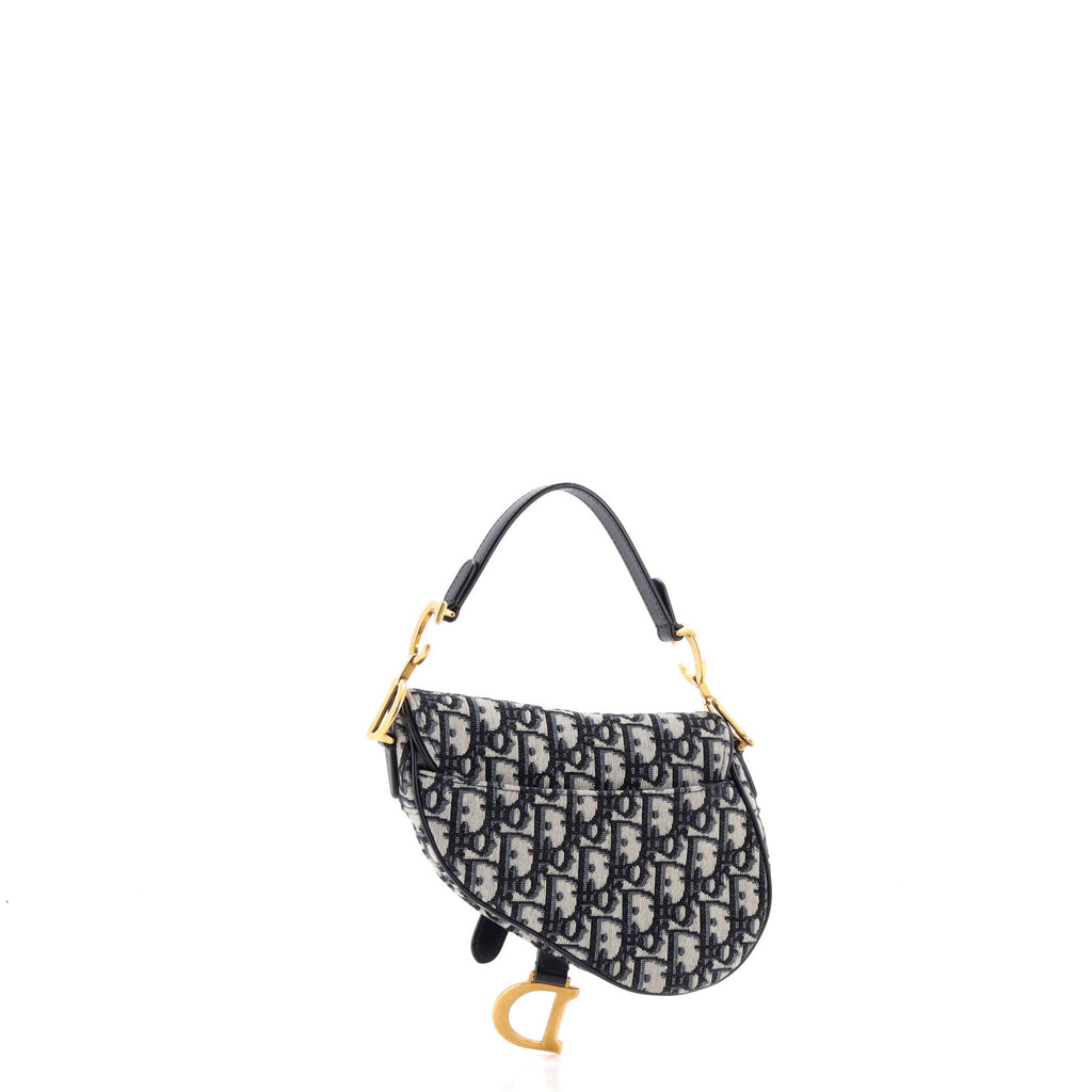 Saddle Handbag Oblique Canvas Mini
