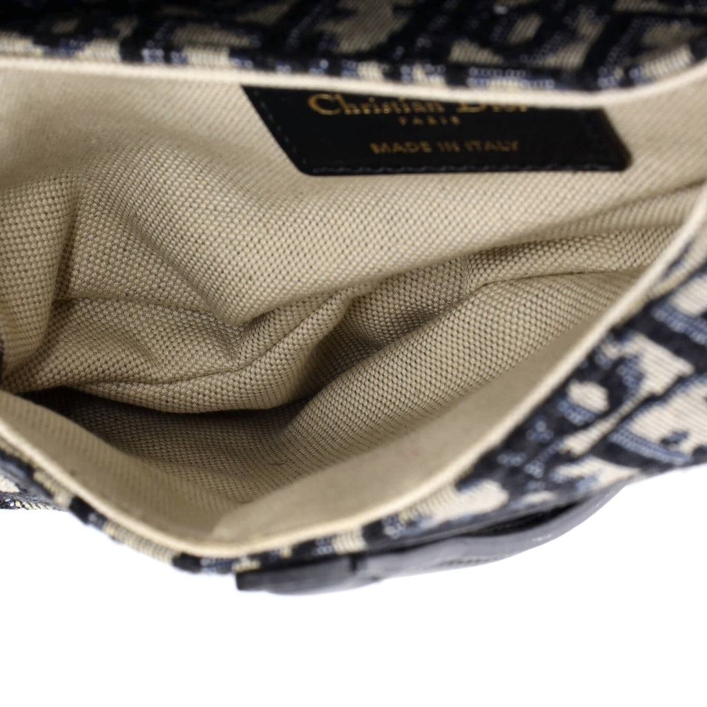 Saddle Handbag Oblique Canvas Mini