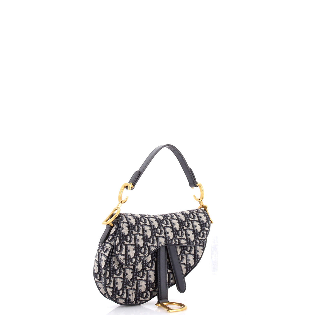 Saddle Handbag Oblique Canvas Mini