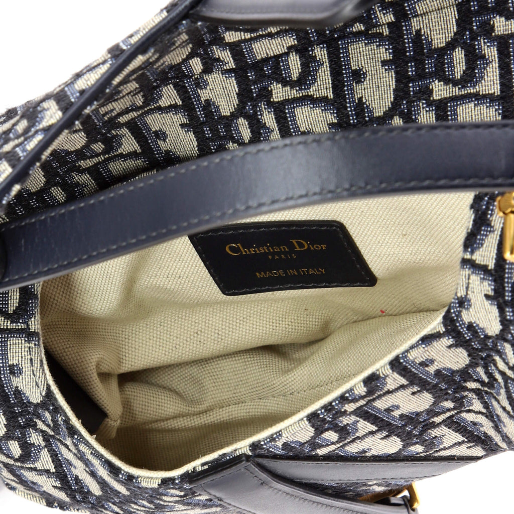 Saddle Handbag Oblique Canvas Mini