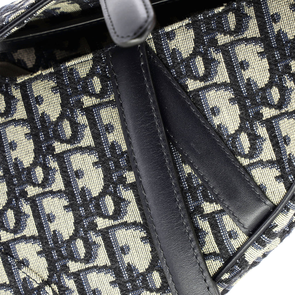 Saddle Handbag Oblique Canvas Mini